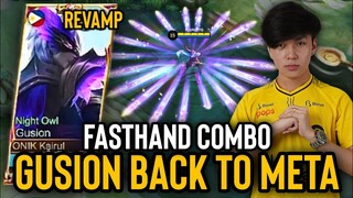 WELCOME BACK TO THE META GUSION | GUSION FAST COMBO