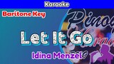 Let It Go by Idina Menzel (Karaoke : Baritone Key)
