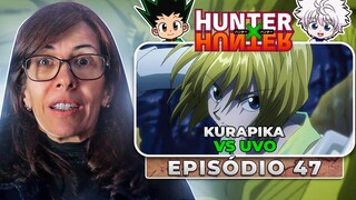 Profª de Filosofia ASSISTE HUNTER X HUNTER  EPISÓDIO 47