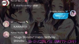Shinobu’s Birthday - Slight Giyushino [Demon Slayer Text Story]