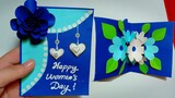Làm thiệp hoa 3d mừng ngày phụ nữ 20/10 | Women's day greeting card