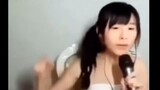 Asian girl singing erika