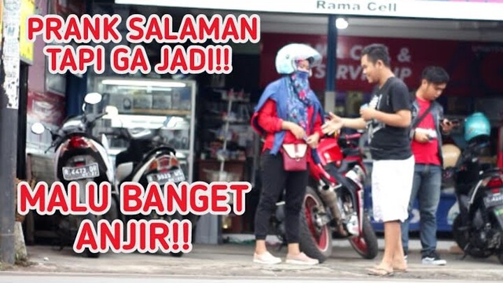 PRANK SALAMAN KE ORANG TAPI GAK JADI,BIKIN M4LU!  - PRANK INDONESIA