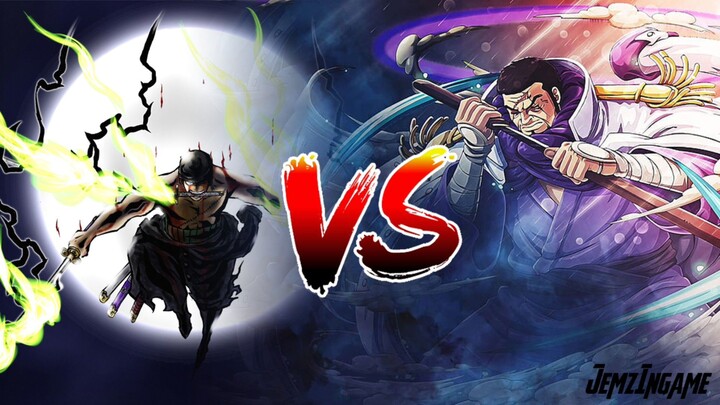 Zoro Vs Fujitora  Full Fight HD | Which one will win? JemzInGame