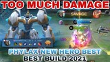 NEW HERO PHYLAX MAGE BUILD 2021 | 1V5 PERFECT SAVAGE | TUTORIAL | MOBILE LEGENDS