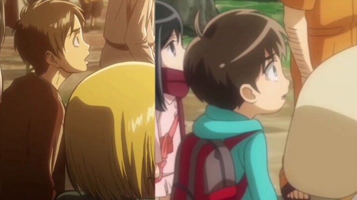 Symmetry in Attack on Titan and Attack on Titan Junior High School Episode 1