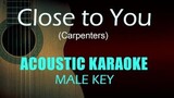 Close to You - Acoustic Karaoke (Male key) - Carpenters