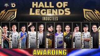 AWARDING OF 11 MPL PHILIPPINES HALL OF LEGENDS INDUCTEES | MPL SEASON 10 GRAND FINALS