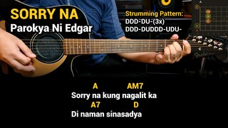 Sorry Na - Parokya ni Edgar (2002) Easy Guitar Chords Tutorial with Lyrics Part 1 SHORTS REELS