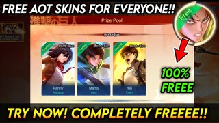 FREE AOT Skin Here! Use ANY Aot SKINS You Want!! - MLBB