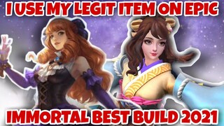 IMMORTAL'S "BEST BUILD 2021 - USE MY LEGIT ITEM ON EPIC RANK - MOBILE LEGENDS