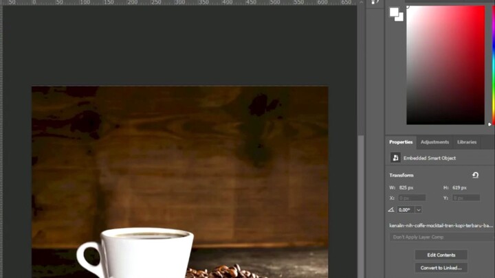 How to make realistic coffee smoke effect easily in photoshop 2023