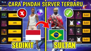 CARA PINDAH SERVER / REGION FREE FIRE TERBARU FEBRUARY2021!! GANTI SERVER FF KE BRAZIL