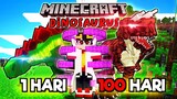 100 Hari di Minecraft Naruto Bikin Kandang Dinosaurus