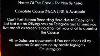 Master Of The GameCourse For Men By Keiko Download