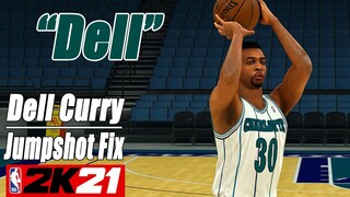 Dell Curry Jumpshot Fix NBA2K21 with Side-by-Side Comparison