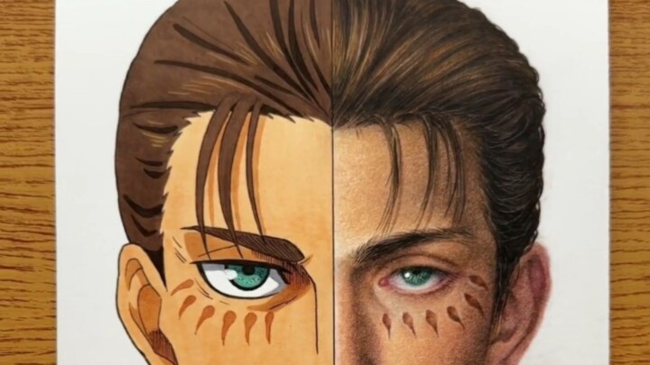 Eren Yeager anime version vs real life version