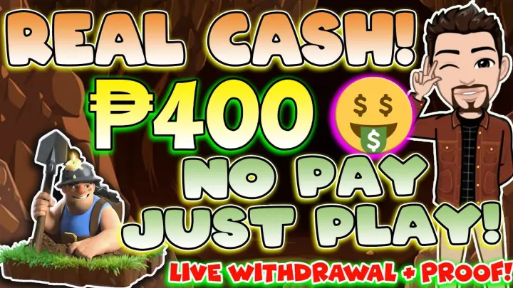 REAL CASH... NO PAY JUST PLAY! P400 PESOS WITH LIVE WITHDRAWAL & PROOF!