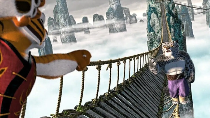 Kung fu panda (2008) กังฟู แพนด้า ฉาก 5 ผู้พิทักษ์สู้กับไต้ลุงบนสะพาน
