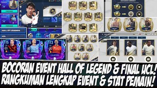 FIX NIH RANGKUMAN BOCORAN RESMI EVENT HALL OF LEGEND & FINAL UCL FIFA MOBILE | FIFA MOBILE INDONESIA