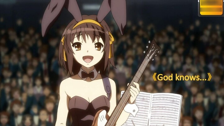 [4K] Using AI to restore the Haruhi Suzumiya divine song "God knows..."