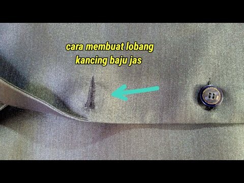 Cara Membuat Lubang Kancing Manual Menggunakan Jarum tangan Pada Baju Jas