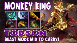 Monkey King Topson Highlights BEAST MODE MID TO CARRY - Dota 2 Highlights - Daily Dota 2 TV