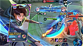 REVIEW SKIN LEVI ACKERMAN X LING!! INI YG TERJADI KETIKA EXPLANER PEGANG JUNGLER😏☝️