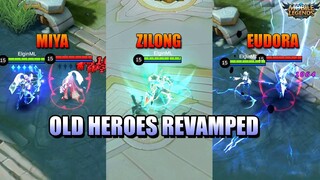 RISE OF THE OLD HEROES - ZILONG, EUDORA AND MIYA'S REVAMP - MLBB