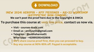 [Course-4sale.com] -  [NEW 2024] Aeromir – Amy Meissner – AIC-22 Workshop (Asymmetric Iron Condor)