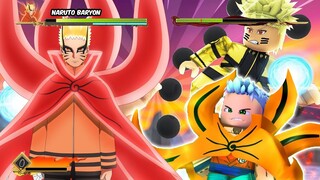 GAME NARUTO DI ROBLOX! ADA NARUTO BARYON & BORUTO KARMA | Ninja Tycoon