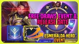 FREE DRAWS to Esmeralda HERO SKIN EVENT | Free Elimination, Recall & Spawn Effect are Waiting | MLBB