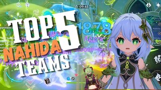 !! Best Top 5 F2P Teams!! For Nahida {Genshin Impact}