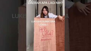 3 JAM LUKIS DAERAH SUMATERA UTARA?! 🥳❤️🇮🇩 BISA GA SIH?! #shorts #ErikaRichardo