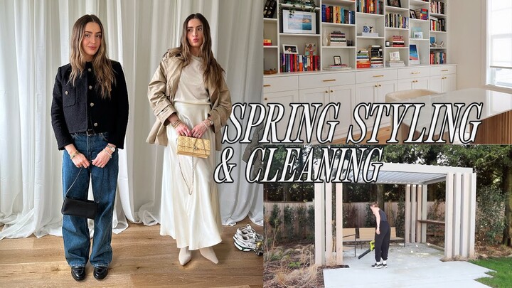 styling outfits + spring cleaning + weekly vlog ✨💐