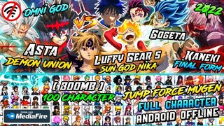 UPDATE‼️GAME JUMP FORCE MUGEN ANDROID | ALL ANIME CHARACTER IN HERE | Bleach Vs Naruto 2022