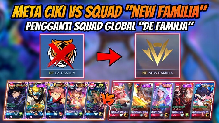 Meta Ciki Vs Squad Top Global Rank “ New Familia “ - Ex 5000 Star😱