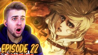 THIS IS PEAK FICTION!!! Attack On Titan Season 4 Part 2 Episode 22 REACTION!!