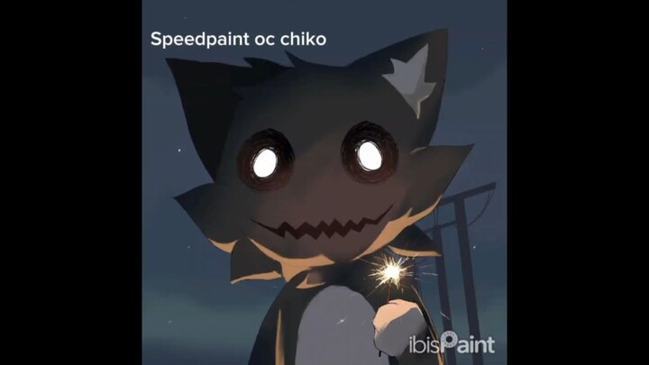 speedpaint  oc chiko lagi main kembang api