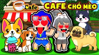 PHONG CẬN VÀ HERO TEAM 😂 1 NGÀY REVIEW QUÁN CÀ PHÊ CHÓ MÈO CỰC ĐÁNG YÊU | BÉ MƯA TRONG MINI WORLD