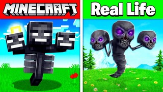 MINECRAFT MOBS IN REAL LIFE 2! (animals, items, bosses)