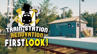 FIRST LOOK : Flipping a Train Station CHOO CHOO - Train Station Renovation - Demo - Early Access