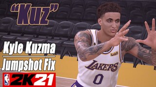 Kyle Kuzma Jumpshot Re Fix NBA2K21 with Side-by-Side Comparison