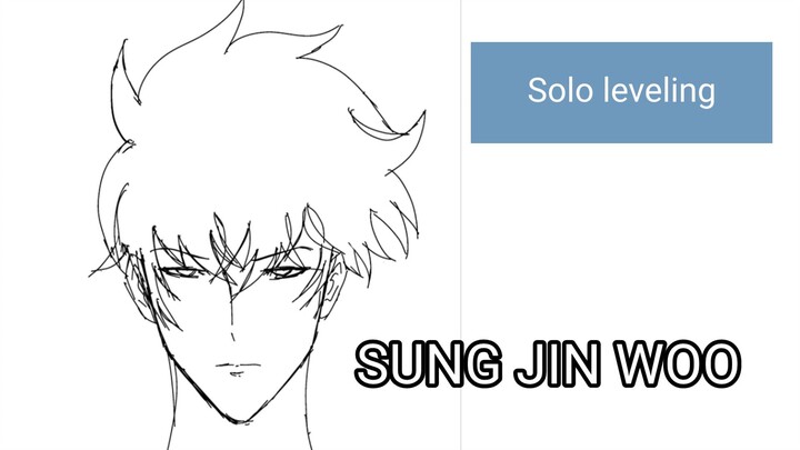 Speed draw Sung jin woo SOLO LEVELING!!!