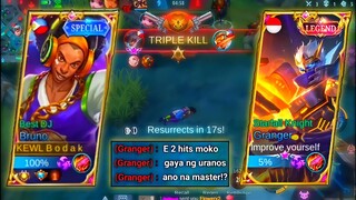 META MARKSMAN BRUNO VS GRANGER  | MASTER BODAK | TOP GLOBAL/PHILIPPINES BRUNO | - Mobile Legends