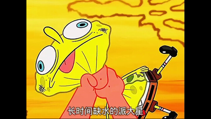 看着这一盘黏糊糊的，派大星直接一口吞下，这一幕惊呆了在场的所有人！一次性看完系列 海绵宝宝  动漫 派总监狱生活