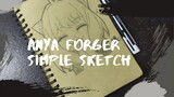 Speed Drawing Anya Forger dari Anime Spy X Family
