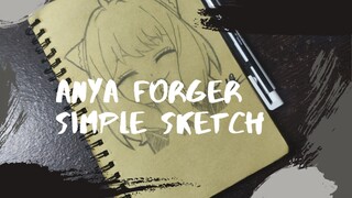 Speed Drawing Anya Forger dari Anime Spy X Family