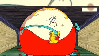 Puff suffered too much injustice in front of SpongeBob, and finally couldn't bear it anymore and ate