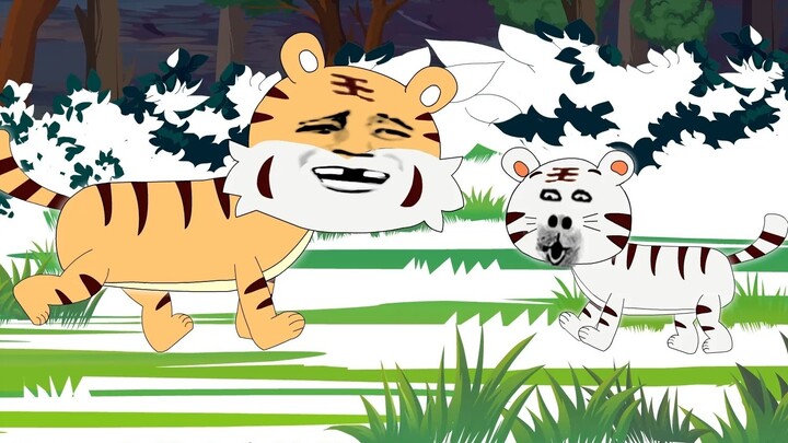เสือได้ลากเสือตัวเมียเข้าไปในพุ่มไม้โดยใช้กำลัง สามวินาทีต่อมา เขาก็ออกมาพร้อมกับขาสั่นเทา